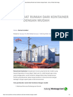 Cara Membuat Rumah Dari Kontainer Dengan Mudah - Sanwa Prefab Technology