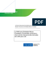 La Norma Internacional de Auditoria para Las Auditorias de Estados Financieros de Entidades Menos Complejas