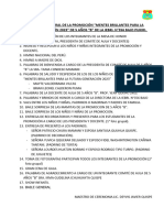 Programa General de La Promoción 2023 de 5 Años B 2023 Prof. Yeni