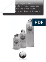 Instruções para Instalação e Funcionamento Do Filtro Epex para Tratamento de Água - Linha F