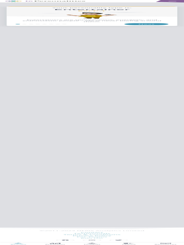 Introduction Entertainer Esfp Personality 16personalities Pdf