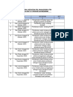 Jadwal Kegiatan PKL Mahasiswa Utm