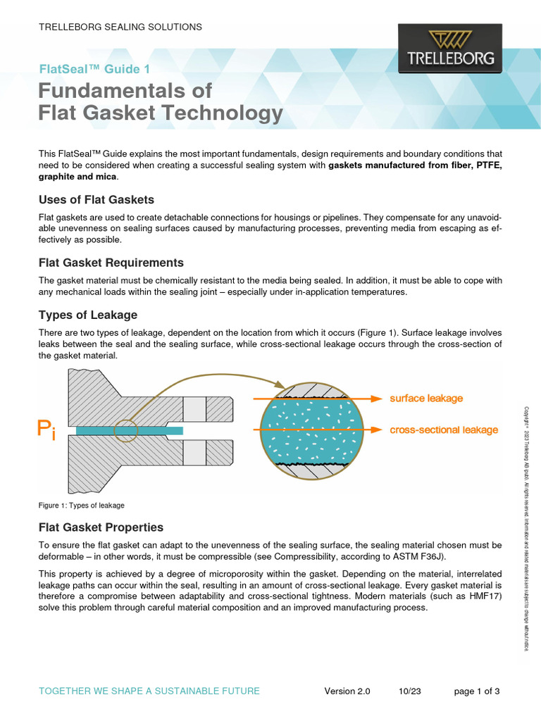 FlatSeal Guide 01 Fundamentals of Flat Gasket Technology en PDF