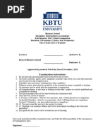 Sample Final Exam - Intermediate Accounting I - Fall 2023