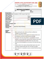 4.method Statement - Installation of FRP Lining For Steel Tank Rev02