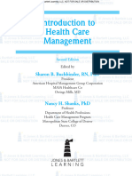 Libro Introduction To Health Care Management Buchbinder Shanks