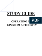 Final Operating in Kingdom Authority Study Guide 1-5 Confrence Notes
