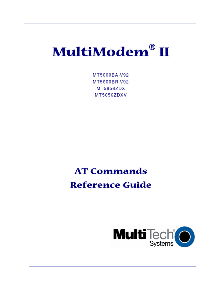 AT Commands Ref | PDF | Modem | Information And Communications Technology