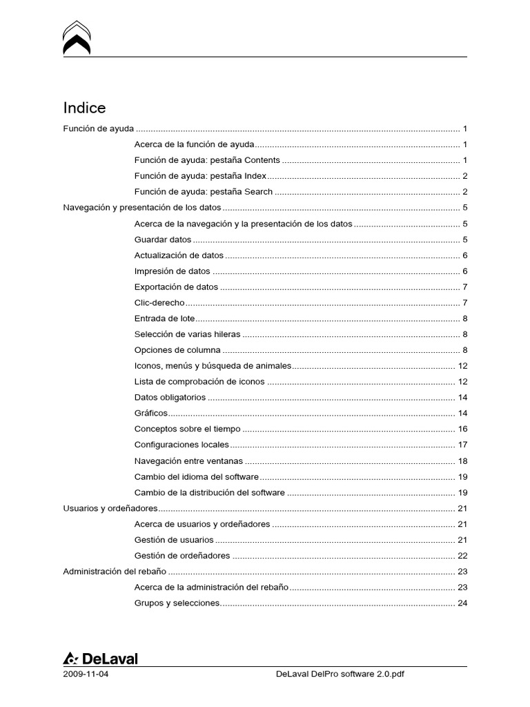 DeLaval DelPro Software 2.0 - Spanish | PDF | Ventana (informática ...