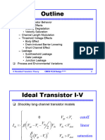 Outline: 4: Nonideal Transistor Theory 2 Cmos Vlsi Design Cmos Vlsi Design