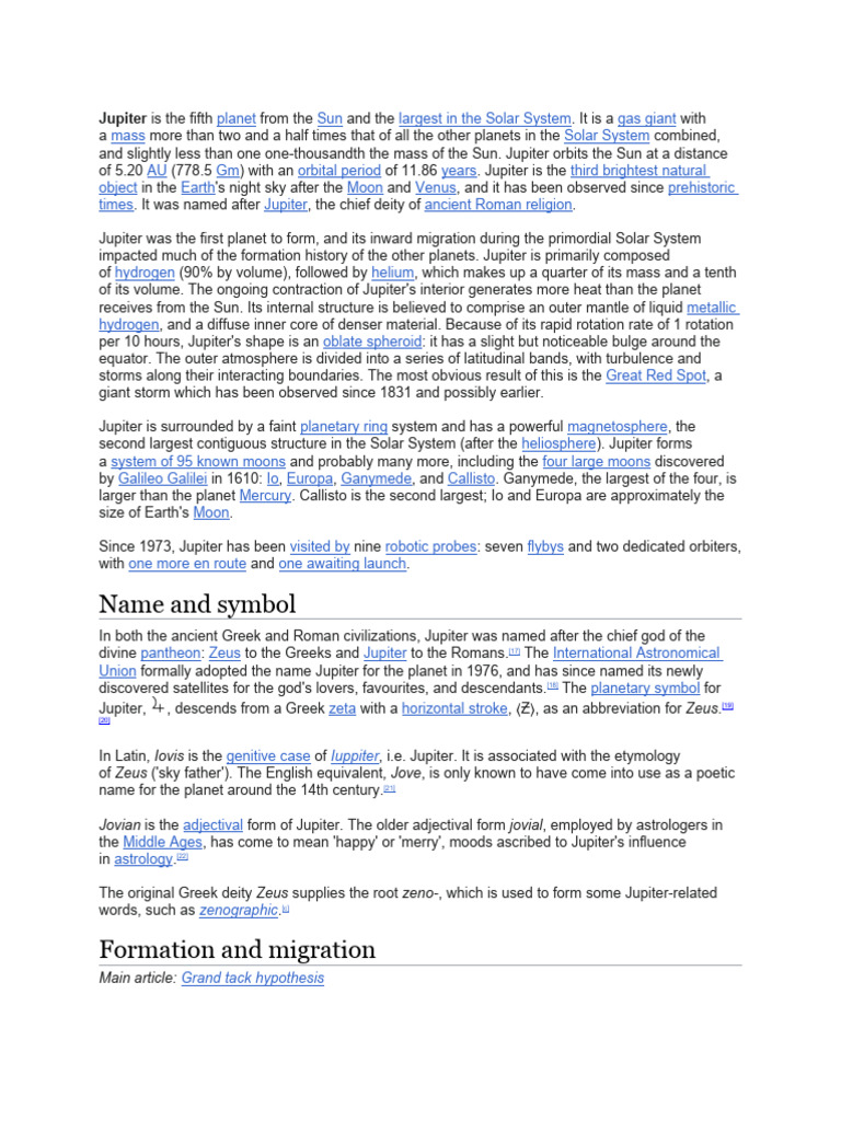 Jupiter Pdf Jupiter Solar System