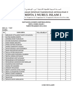 Daftar Nilai Mdta2