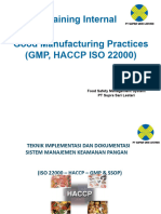 Training GMP, HACCP, 1SO 2022
