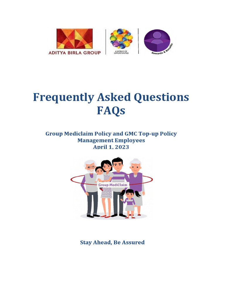GMC Policy FAQs for Aditya Birla Employees | PDF | Hiv/Aids | Insurance