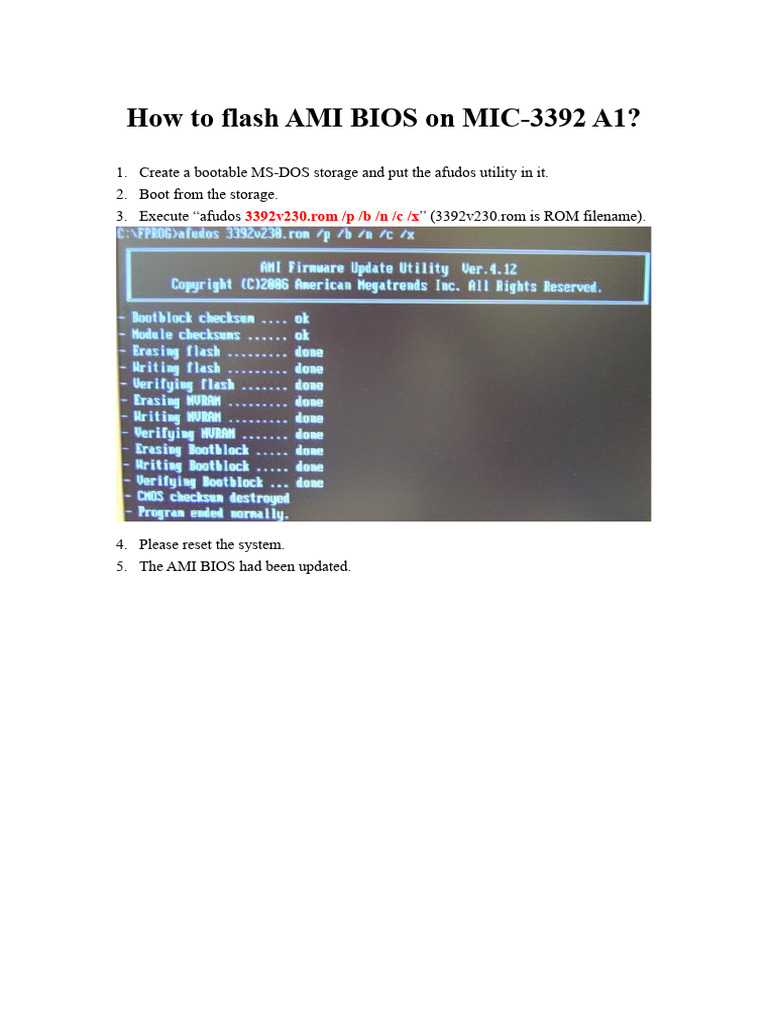 Ami Bios Flasher Download: Ami Flasher Windows 10 – DSENY