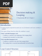 Unit 3 - CH 1.decision Making and Looping