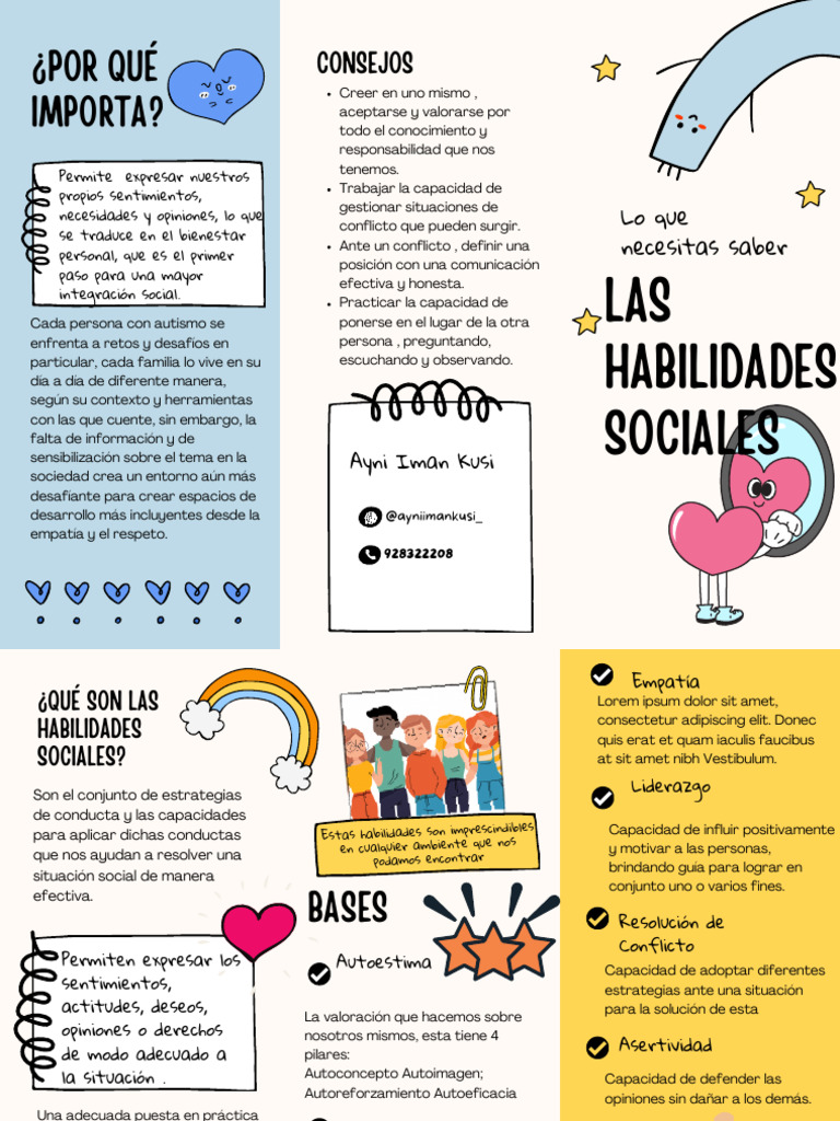 Folleto Habilidades Sociales | PDF | Empatía | Ciencia cognitiva
