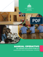 Manual Operativo: de Centro Educativo Público