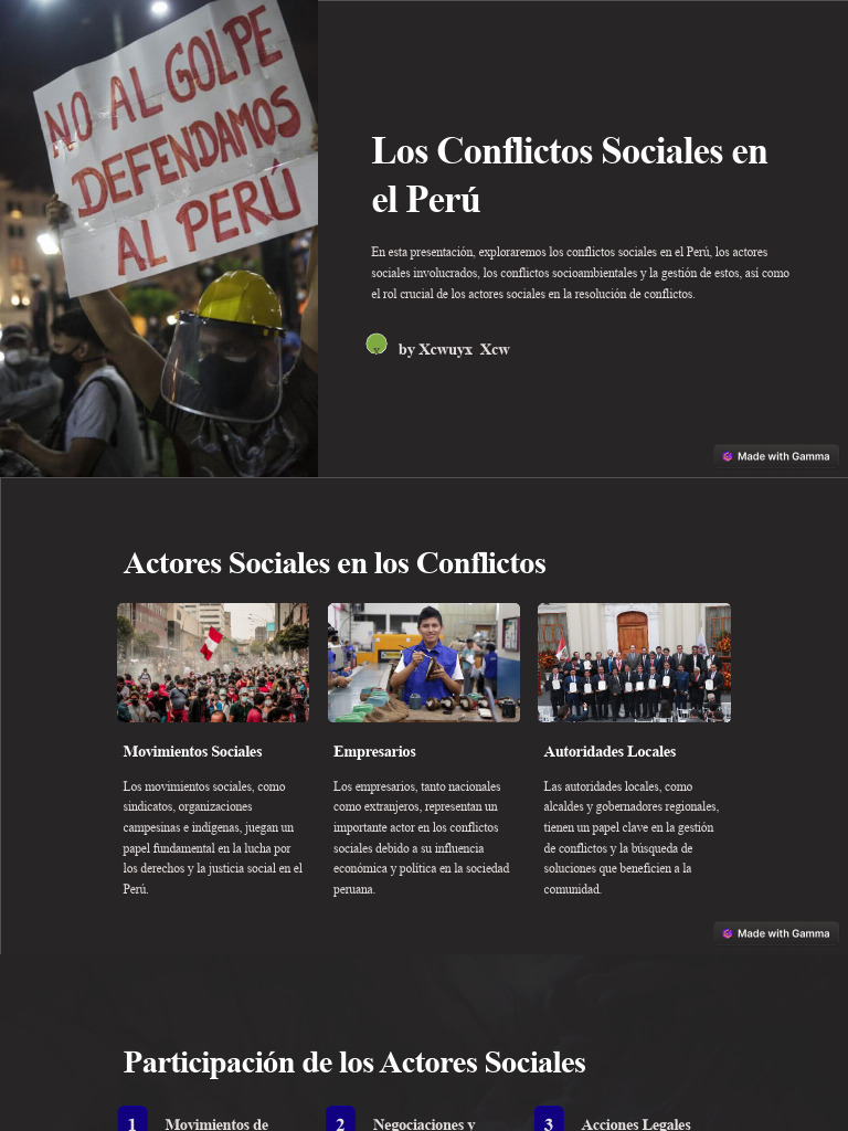 Los Conflictos Sociales en El Peru | PDF | Perú | Conflicto (proceso)