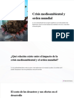 Crisis Medioambiental y Orden Mundial