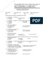 Soal Semester Ganjil Sastra Inggris KLS X 2020