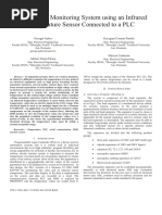 Temp Monitoring System Using Infrared Sensor Connected To A PLC