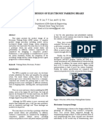 Product Design of Electronic Parking Brake