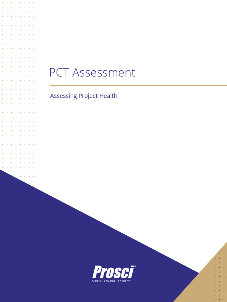 PCT Assessment Fillable v11 PDF Project Management Change Management