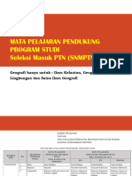 Mata Pelajaran Pendukung Program Studi PDF