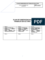 Plan de Emergencia de Trabajos en Altura