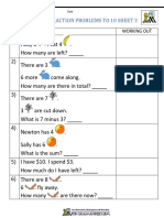 Addition Subtraction Problems To 10 3