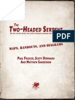 Call of Cthulhu - Pulp Cthulhu - The Two-Headed Serpent - Maps, Handouts, and Diagrams
