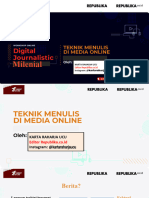 Workshop Online Digital Journalistik Milenial 2021