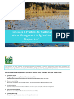 Principles and Practices For Sustainable Water Management