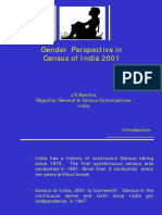 Gender Perspective in Census of India 2001 Presentation India