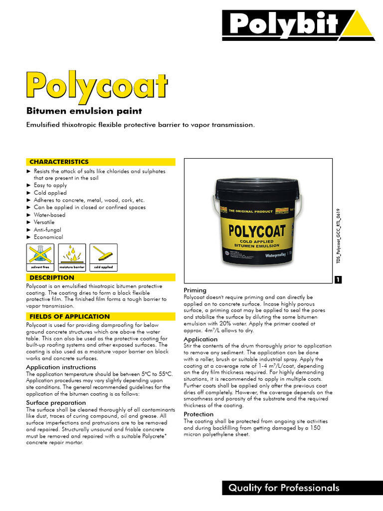 Polycoat RTL PDF Concrete Emulsion