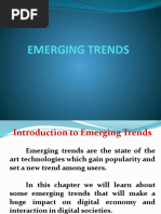 Class 11 Chapter 2 Emerging Trends