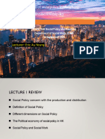 Lecture 2 Productivism and Social Policy in Hong Kong - 2023 - 24 - Student