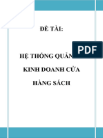 Đồ án - - Phân tích thiết kế hệ thống - HỆ THỐNG QUẢN LÝ KINH DOANH CỬA HÀNG SÁCH - 671332