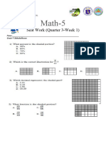 Math 5 - Seat Work (Quarter 3-Week 1)