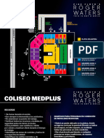 Mapa Coliseo Roger Waters 13x10cm