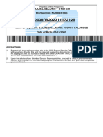 Transaction - Number - Slip BALMEDINA, MARK JUSTIN CALUNSOD