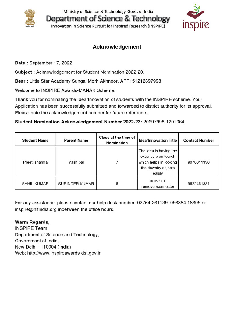 Acknowledgement PDF