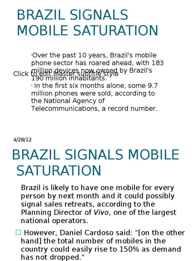 Ce Presentation Anuj | PDF | Brazil | Mobile Phones
