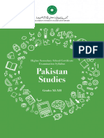 Pakistan Studies XI-XII Syllabus 2022 (H2)