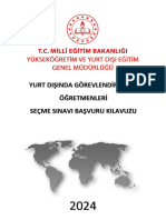 Yurt Dişinda Görevlendirilecek Öğretmenleri Seçme Sinavi Başvuru Kilavuzu