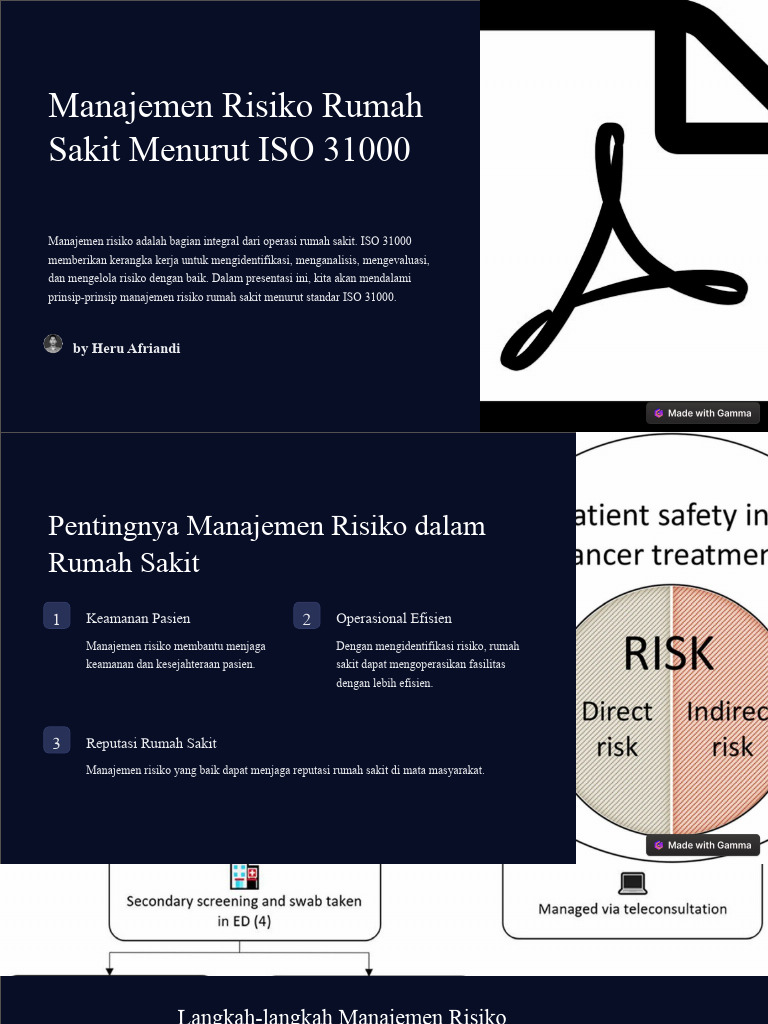 Manajemen Risiko Rumah Sakit Menurut Iso 31000 Pdf