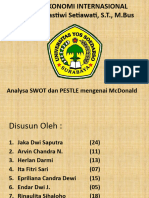 Analysa Swot Dan Pestle Mengenai Mcdonald