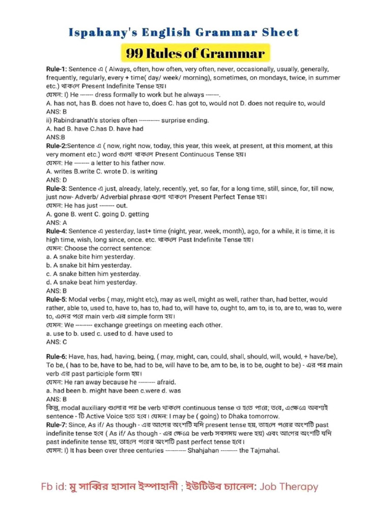 BASIC RULES OF GRAMMAR PDF visual data 5