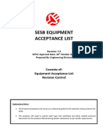 SESB Equipment Acceptance List REV - 7 0 Secured